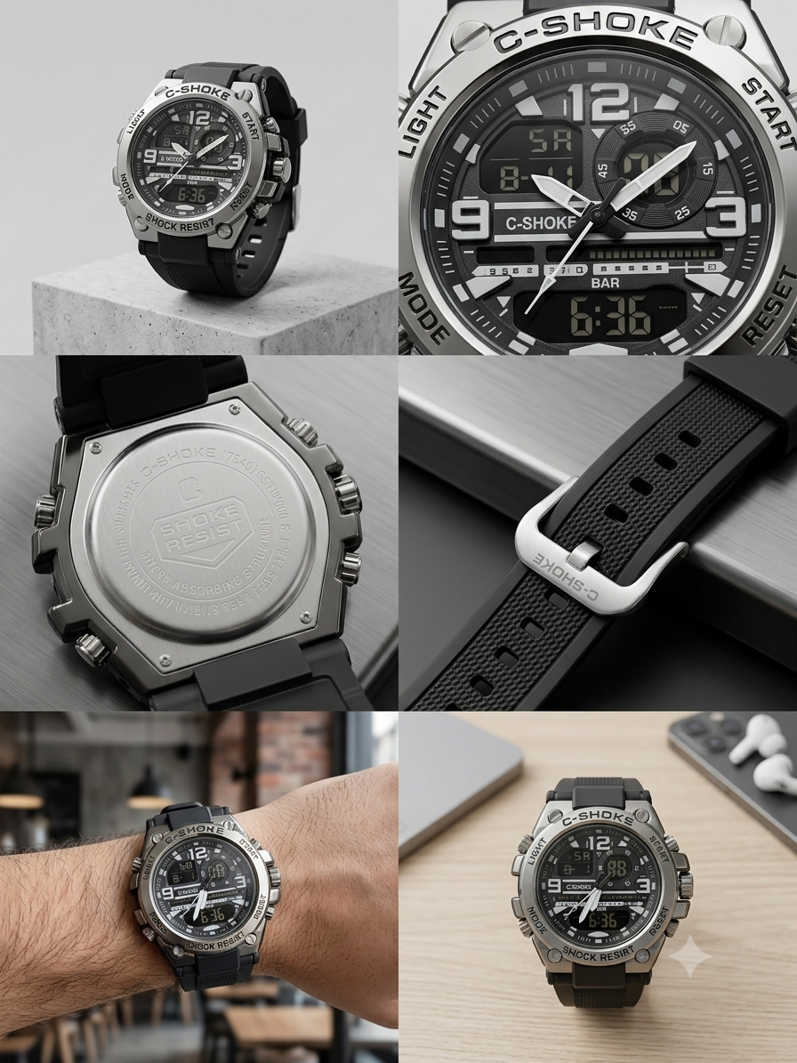 C-SHOKE Tactical Anadigi Sports Watch