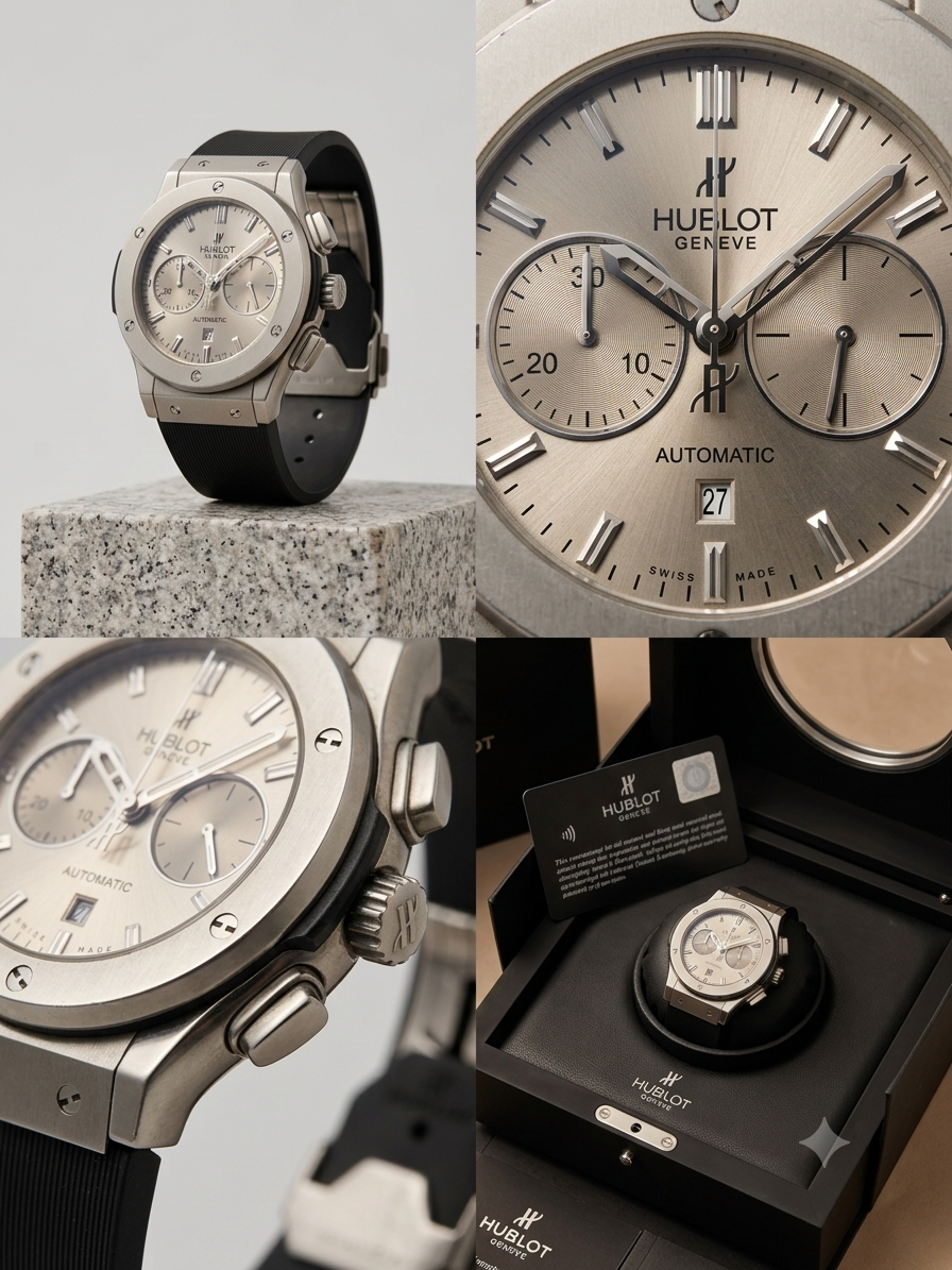 Hublot Classic Fusion Chronograph Titanium 45mm – Sunray Dial Luxury Timepiece