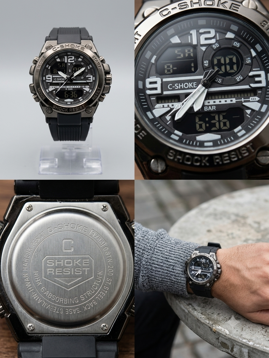 C-SHOKE Tactical Anadigi Sports Watch